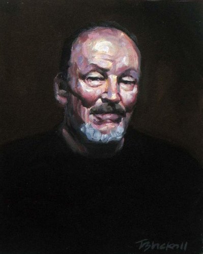"John Bell" oil on board, 12" x 15" by Ted Blackall. See his artist feature at www.ArtsyShark.com