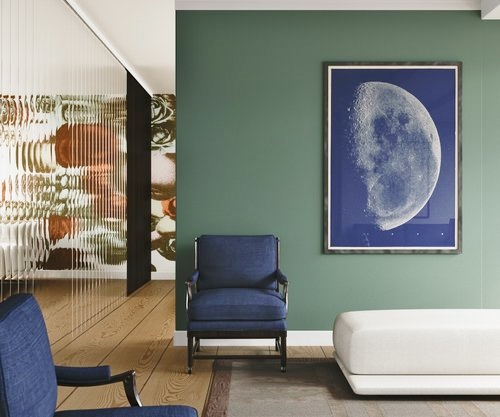Moon Painting in situ by Product Viz. Read about their service at www.ArtsyShark.com