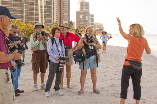 Photograper Peggy Farren teaches on location in Southwest Florida.