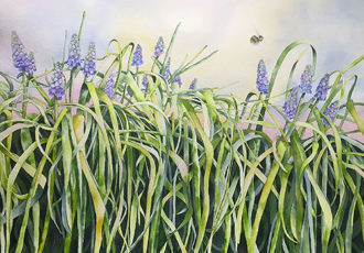 “Wonder” Watercolor on Paper, 30” x 22” by artist Patrice Cameron. See her portfolio by visiting www.ArtsyShark.com