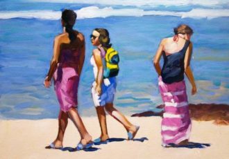 "WTF" oil on canvas, 16" x 20" by Ted Blackall. See his artist feature at www.ArtsyShark.com
