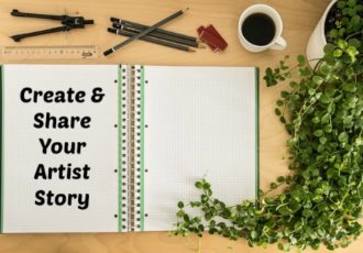 How to Create and Share Your Artist Story. Read about it at www.ArtsyShark.com