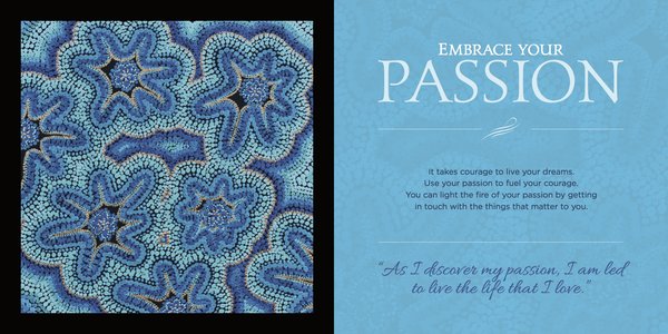 "Embrace Your Passion by Tina Klonaris Robinson. Read about her at www.ArtsyShark.com