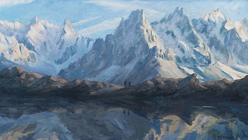 Artwork by Marco Busoni - Mountain Mirror