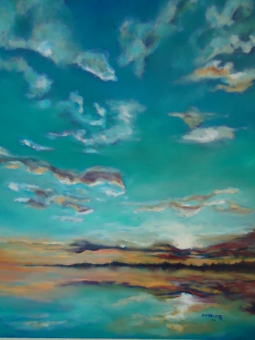 Artwork by Michelle Marcotte - October Skyscape 24 x 30 Oil on Canvas