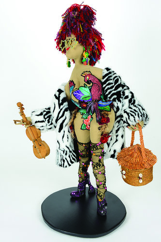 “Erma on the Loose” Mixed Media Sculpture, 28” x 43” x 18” by artist Kent Eppler. See his portfolio by visiting www.ArtsyShark.com