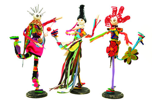 “The Willow Family” Mixed Media Sculpture, 3 Pieces, Each 8” x 18” x 6”by artist Kent Eppler. See his portfolio by visiting www.ArtsyShark.com 