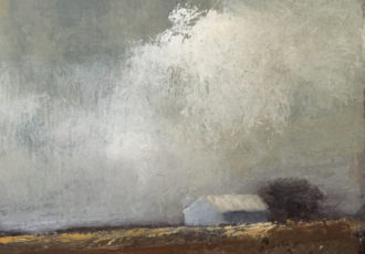 “Earthy Gray” Oil, 12” x 12” by artist Beth Cole. See her portfolio by visiting www.ArtsyShark.com