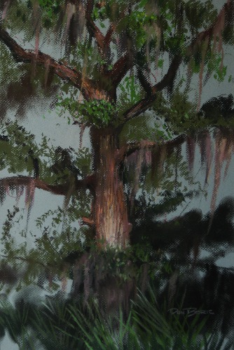 “Fashion Tree” Pastel, 12” x 18” by artist Don Borie. See his portfolio by visiting www.ArtsyShark.com