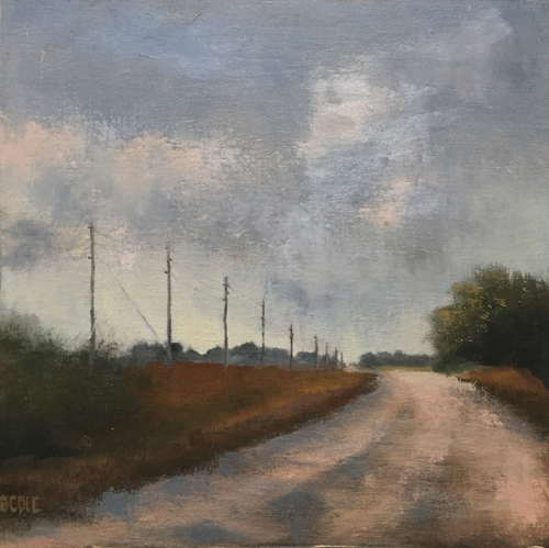 “Oh Happy Gray” Oil, 12” x 12”by artist Beth Cole. See her portfolio by visiting www.ArtsyShark.com