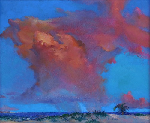 “Sunrise” Oil, 24” x 20” by artist Don Borie. See his portfolio by visiting www.ArtsyShark.com