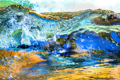 abstract impressionistic nature photography of a waterscape in Tennessee by Dennis Sabo