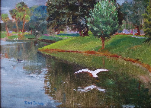 “Tuscawilla Grace” Oil, 12” x 9” by artist Don Borie. See his portfolio by visiting www.ArtsyShark.com