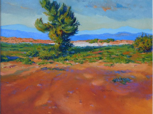 “Verde Valley” Oil, 28” x 2” by artist Don Borie. See his portfolio by visiting www.ArtsyShark.com