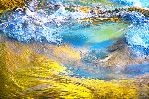 abstract impressionistic photography of water by Dennis Sabo