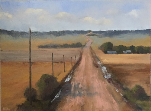 “What Lies Ahead” Oil, 20” x 16” by artist Beth Cole. See her portfolio by visiting www.ArtsyShark.com
