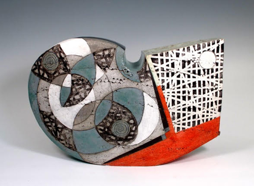 "Sea and Sky" Ceramic, 22.5" x 13.5" x 6" by artist Sheryl Zacharia. See her portfolio by visiting www.ArtsyShark.com