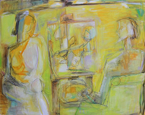 "Artist in His Studio" Oil on Canvas, 60" x 48" by artist Trixie Pitts. See her portfolio by visiting www.ArtsyShark.com