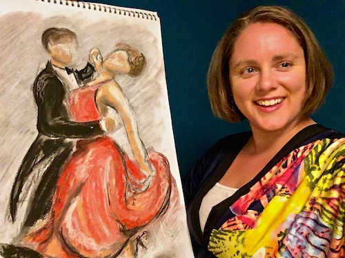 Artist Erin McGuire-Thompson and her work