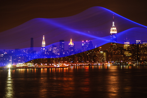 “Veil Over Manhattan” Digital Photograph on Brushed Aluminum, Archival Paper or White Aluminum, 3 Limited Edition Sizes 