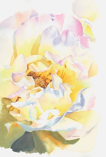 “If I Were a Bumble Bee” Watercolor, 11” x 15”by artist Nicki Isaacson. See her portfolio by visiting www.ArtsyShark.com 