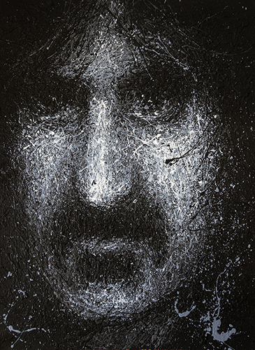 "Zappa" Acrylic, 18” x 24” by artist Billy Tackett. See his portfolio by visiting www.ArtsyShark.com