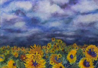 “Desire is Hunger, The Fire We Breathe” Watercolor, 22” x 30” by artist Mary Kay Neumann. See her portfolio by visiting www.ArtsyShark.com