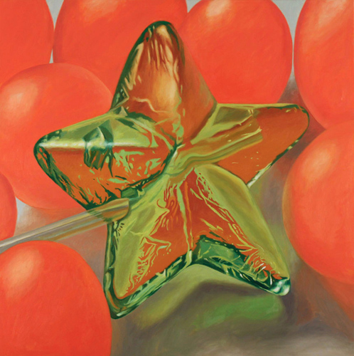 "Star" Oil on Canvas, 36" x 36" by artist Douglas Newton. See his portfolio by visiting www.ArtsyShark.com