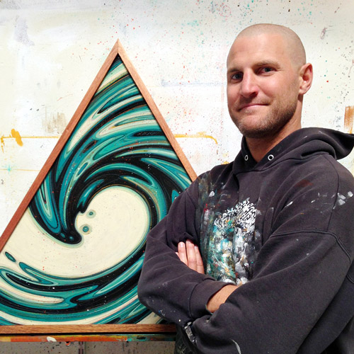 Artist Erik Abel in his studio. See his portfolio by visiting www.ArtsyShark.com