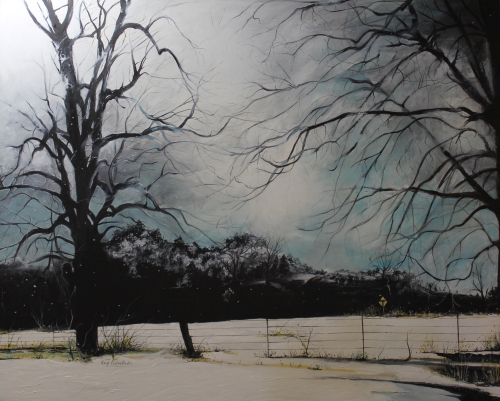 “Seasons Winter” Acrylic on Canvas, 60” x 48” by artist Gary Cadwallader. See his portfolio by visiting www.ArtsyShark.com