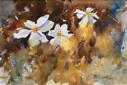 “The Gift” Transparent Watercolor, 7” x 4.5” by artist Dale Popovich. See his portfolio by visiting www.ArtsyShark.com