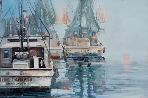 “Long Reflections” Oil on Panel, 36” x 24” by artist Donna Lee Nyzio. See her portfolio by visiting www.ArtsyShark.com