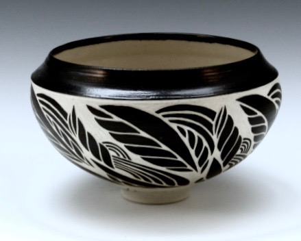 “Carved Bowl” Porcelain, 7”w x 6”h by artist Linda Chapman. See her portfolio by visiting www.ArtsyShark.com