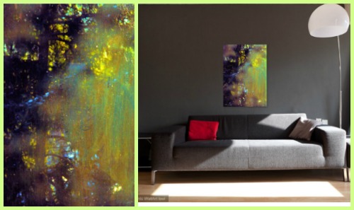 On Left: “Dirty Window Light” Digital Photography, 25” x 36”, On Right: “Dirty Window Light” In situby artist Mark Goodhew. See his portfolio by visiting www.ArtsyShark.com 