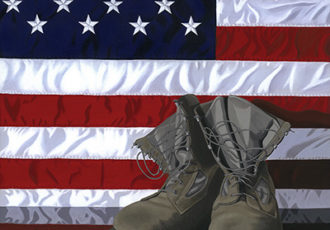 “For Liberty” Acrylic on Canvas, 24" x 30" by artist Alisha K. Ard. See her portfolio by visiting www.ArtsyShark.com