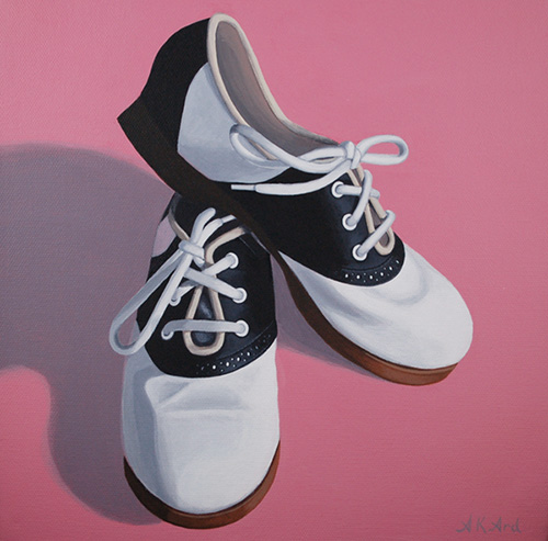 “Timeless” Acrylic on Canvas, 10" x 10" by artist Alisha K. Ard. See her portfolio by visiting www.ArtsyShark.com