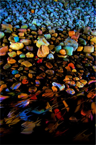 “River Rock” Digital Photography, 24” x 36” by artist Mark Goodhew. See his portfolio by visiting www.ArtsyShark.com