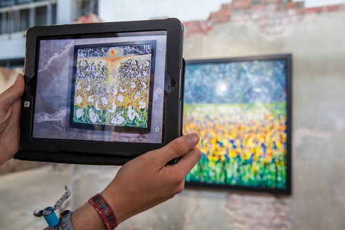 Augmented Reality viewed through a tablet