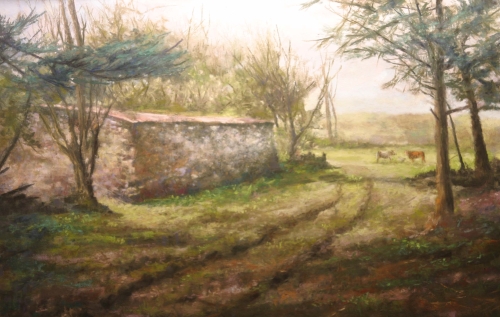 “Cuddy Farm” Soft Pastel, 20” x 14” by artist Bob Palmerton. See his portfolio by visiting www.ArtsyShark.com