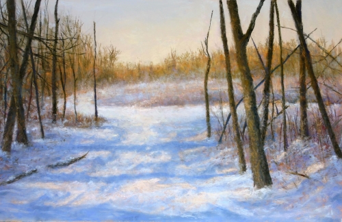 “Frost Rising” Soft Pastel, 16” x 12” by artist Bob Palmerton. See his portfolio by visiting www.ArtsyShark.com