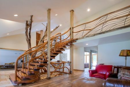 "The Tree House Stairway" by artist Aaron Laux. See his portfolio by visiting www.ArtsyShark.com