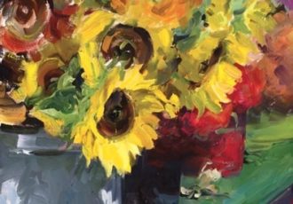 "Choose Me" Oil, 16" x 20"by artist Angela Tommaso Hellman. See her portfolio by visiting www.ArtsyShark.com