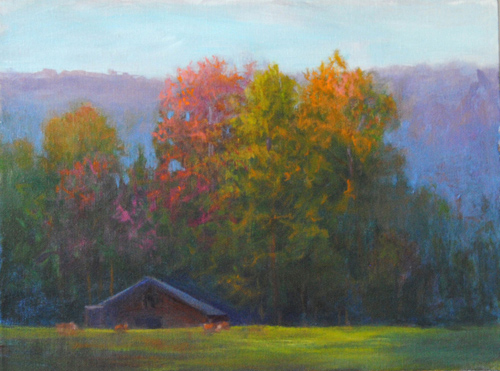 “Down In The Valley” Acrylic on Canvas, 16” x 12”by artist Ober-Rae Starr Livingstone. See his portfolio by visiting www.ArtsyShark.com