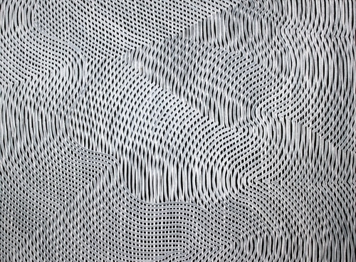 "Lines 111" Varnish on Canvas, 40cm x 30cm by artist Annette Mewes-Thoms. See her portfolio by visiting www.ArtsyShark.com