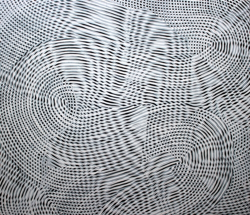 "Lines H9" Varnish on Canvas, 70cm x 60cm by artist Annette Mewes-Thoms. See her portfolio by visiting www.ArtsyShark.com