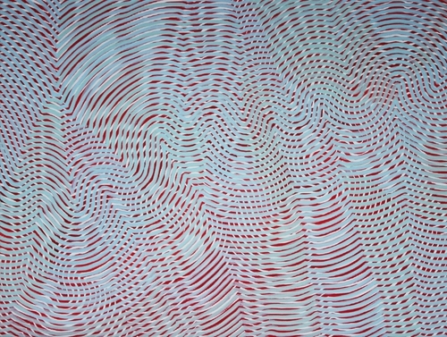 "Lines 123" Acrylic on Canvas, 40cm x 30cm by artist Annette Mewes-Thoms. See her portfolio by visiting www.ArtsyShark.com