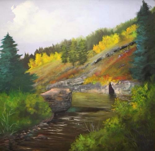 "San Juan River" by Barbara Haviland. See this artist’s portfolio by visiting www.ArtsyShark.com.