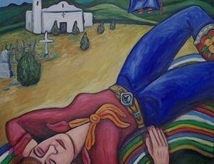 "Dreams for Santo Nino" Oil, 48" x 60" by artist Cheri O’Brien. See her portfolio by visiting www.ArtsyShark.com