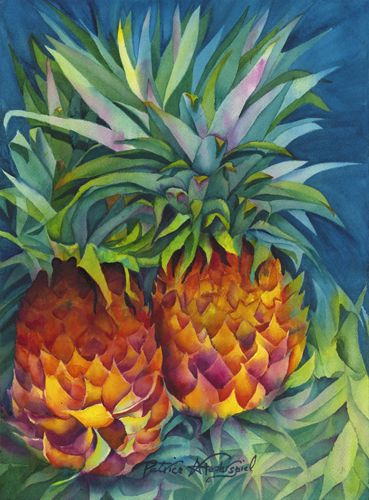 “A Taste of Sunshine” Watercolor, 11” x 15” by artist Patrice A. Felderspiel. See her portfolio by visiting www.ArtsyShark.com
