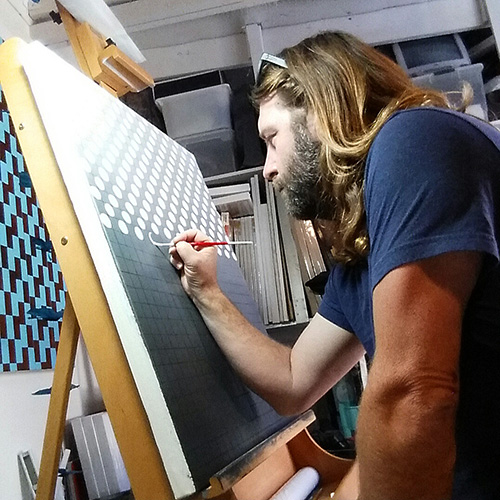 Artist Steve Paulsen in his studio. See his portfolio by visiting www.ArtsyShark.com